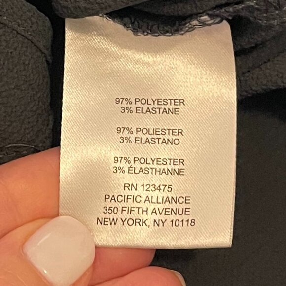 Jones New York Women's Black Button Down Sleeveless Twist Tie Hem Blouse Size S - Picture 4 of 7